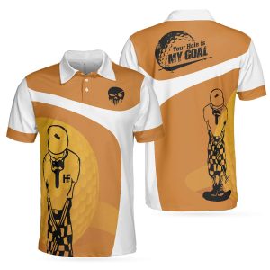 Your Hole Is My Goal – Skull Clothing – Skull Golf Shirt